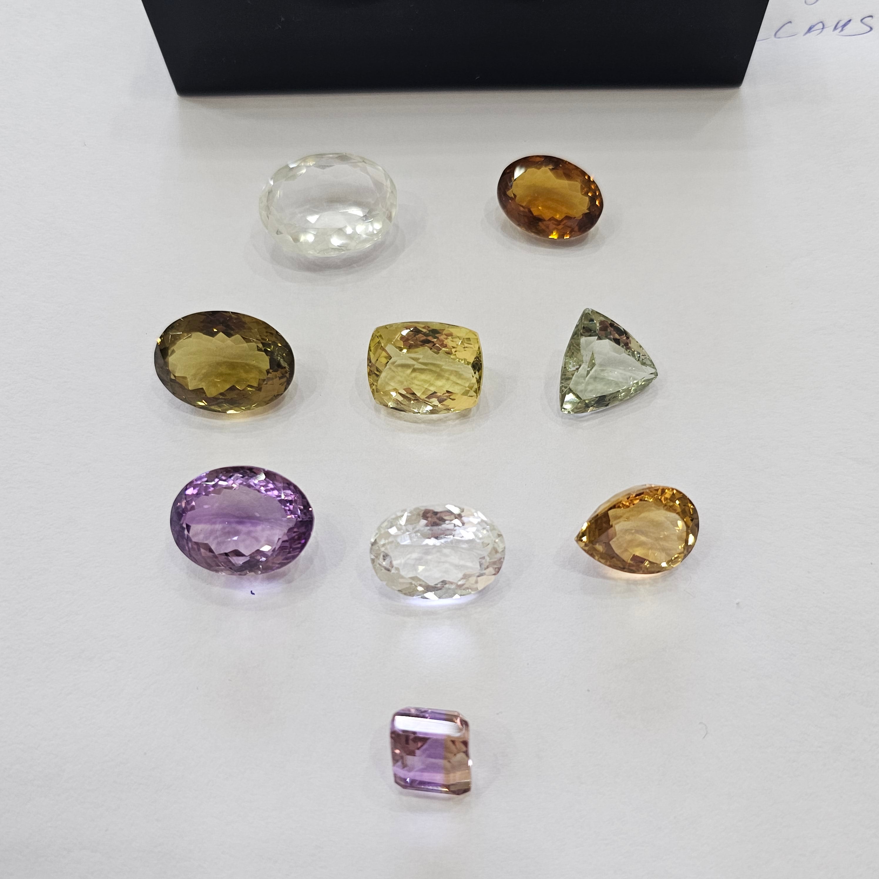 9 Pcs Natural Gemstone Shape | Lemon, Amethyst, Bear, Whisky, Topaz, Ametrine - The LabradoriteKing