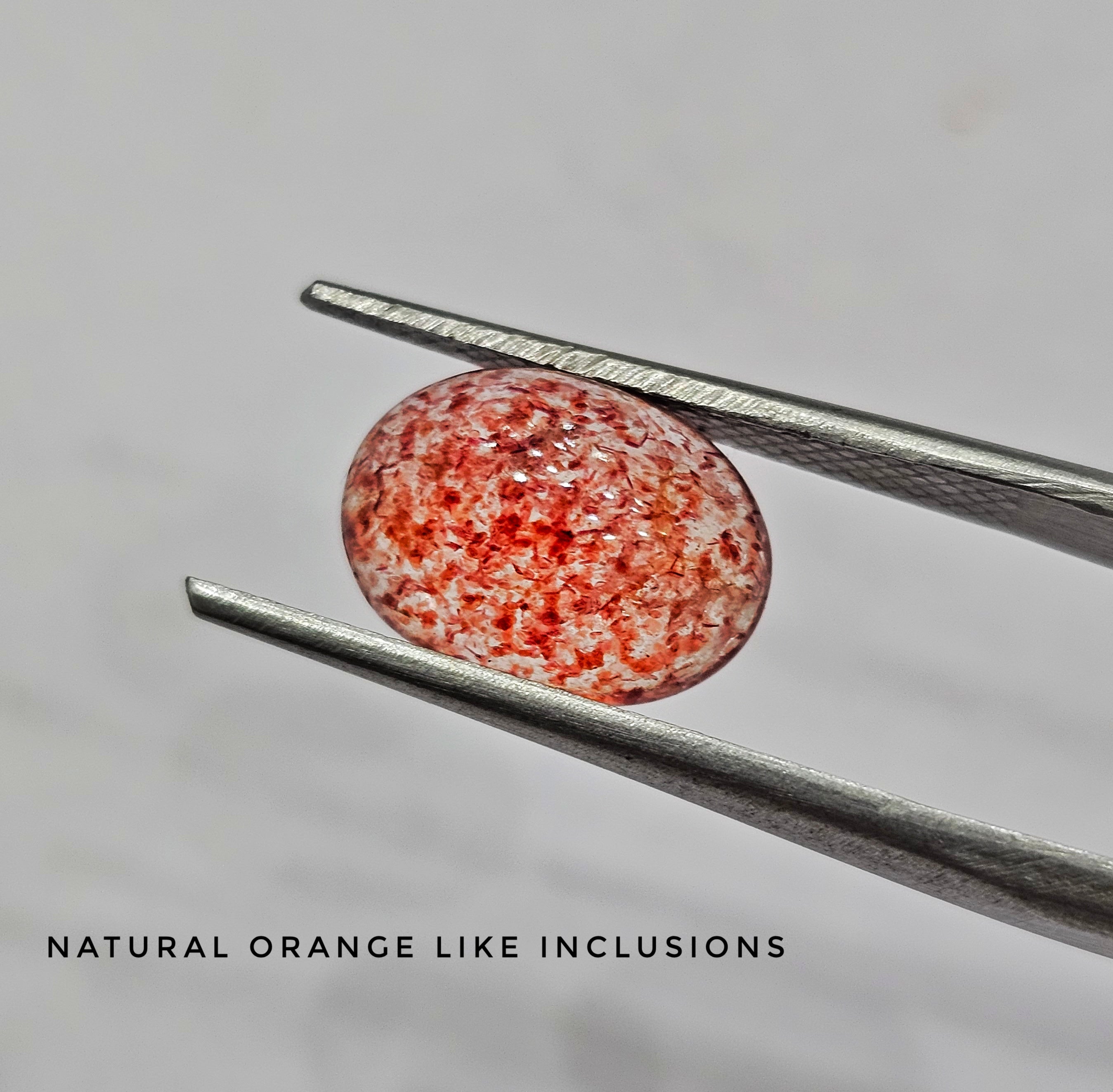 20 Pcs of Strawberry Quartz Cabochons | 8-12mm sizes