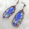 8 Pair Earrings Wire wrapped | Malachite, Labradorite, Blue Opal, Lapis - The LabradoriteKing