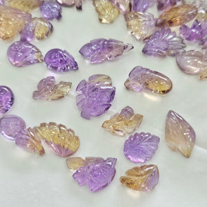 5 Pcs Ametrine carved | 15 to 20mm - The LabradoriteKing