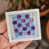 Load image into Gallery viewer, 25 Pcs Natural Amethyst &amp; Blue Topaz Faceted Gemstone Shape: Cushion| Size: 8mm - The LabradoriteKing