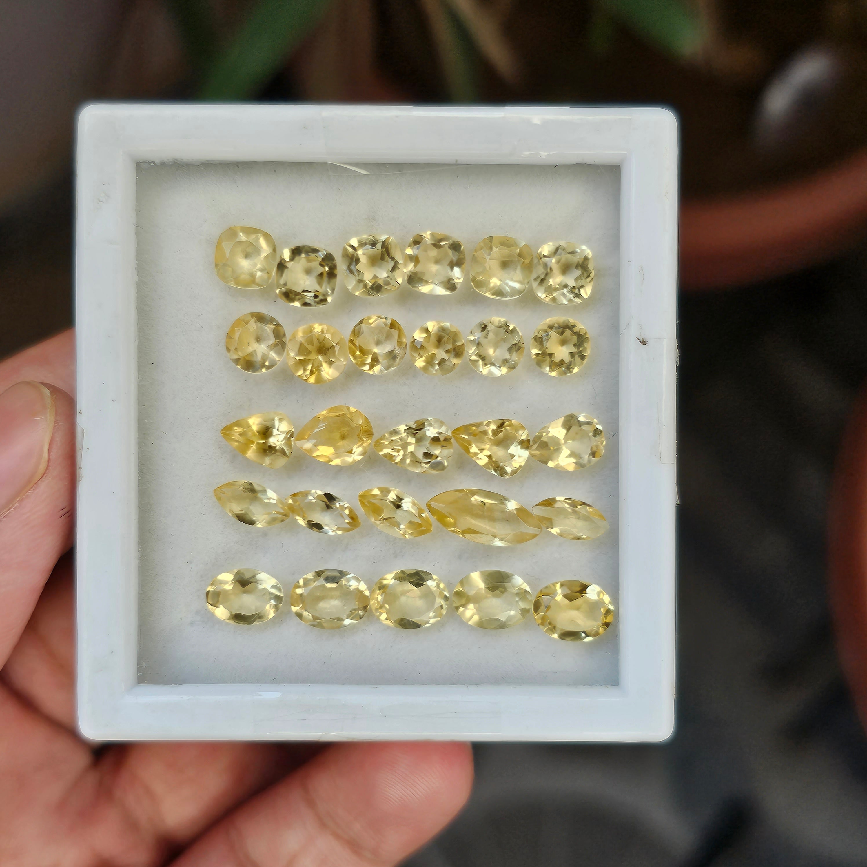 27 Pcs Natural Citrine Faceted Gemstone Mix Shape| Size: 5-12mm - The LabradoriteKing