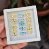 17 Pcs Natural Citrine & Blue Topaz Faceted Gemstone Shape: Marquise| Size: 10-12mm - The LabradoriteKing