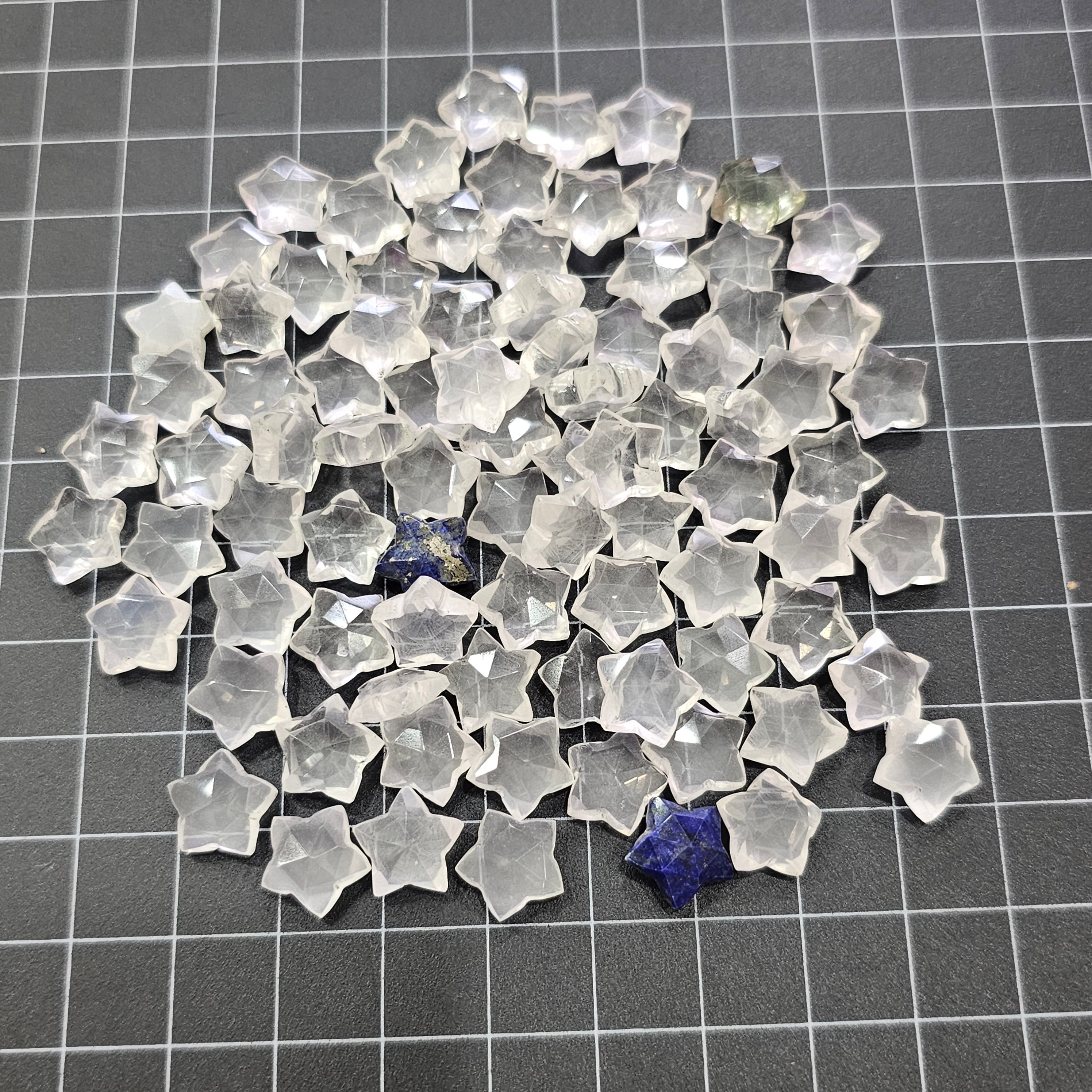 50 Pcs Natural Crystal Faceted Gemstone Star Shape| Size: 10mm - The LabradoriteKing