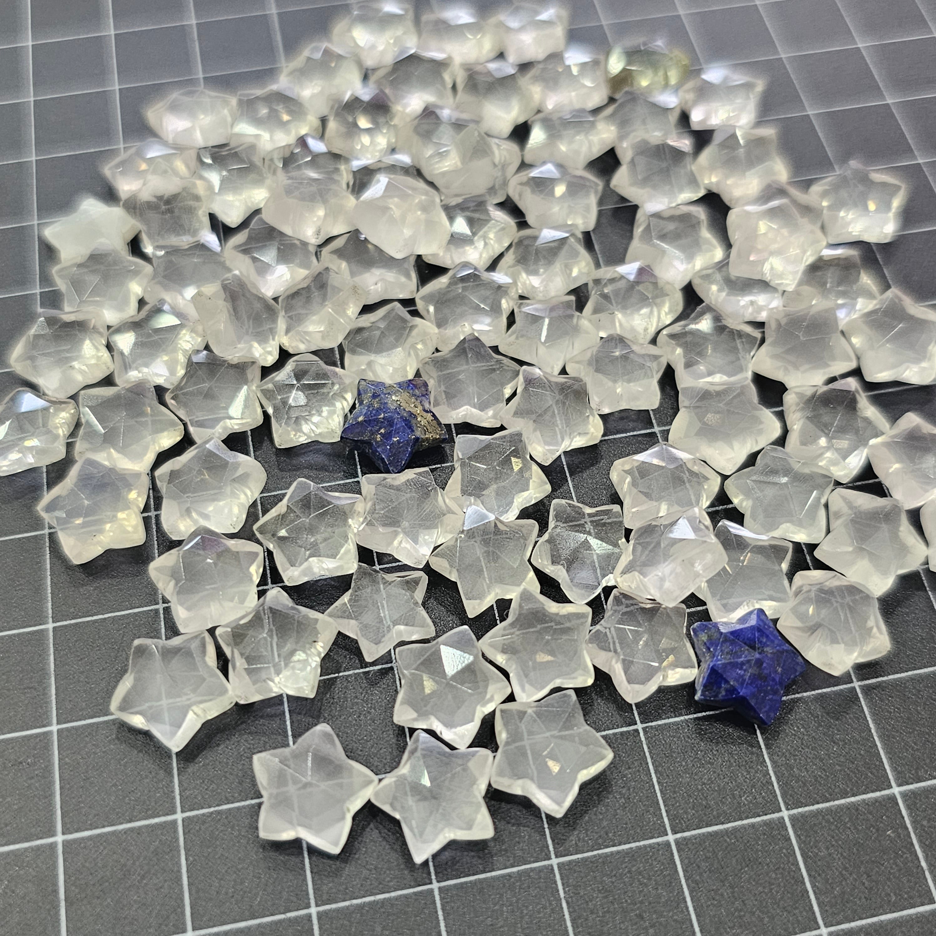 50 Pcs Natural Crystal Faceted Gemstone Star Shape| Size: 10mm - The LabradoriteKing