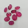 9 Pcs Natural Ruby Faceted Gemstone Shape: Oval | Size: 9-11mm - The LabradoriteKing