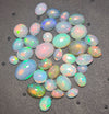 35 Pcs Natural Opal Cabochon Gemstone Shape: Round & Oval| Size: 5-12mm - The LabradoriteKing