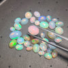 Load image into Gallery viewer, 35 Pcs Natural Opal Cabochon Gemstone Shape: Round &amp; Oval| Size: 5-12mm - The LabradoriteKing