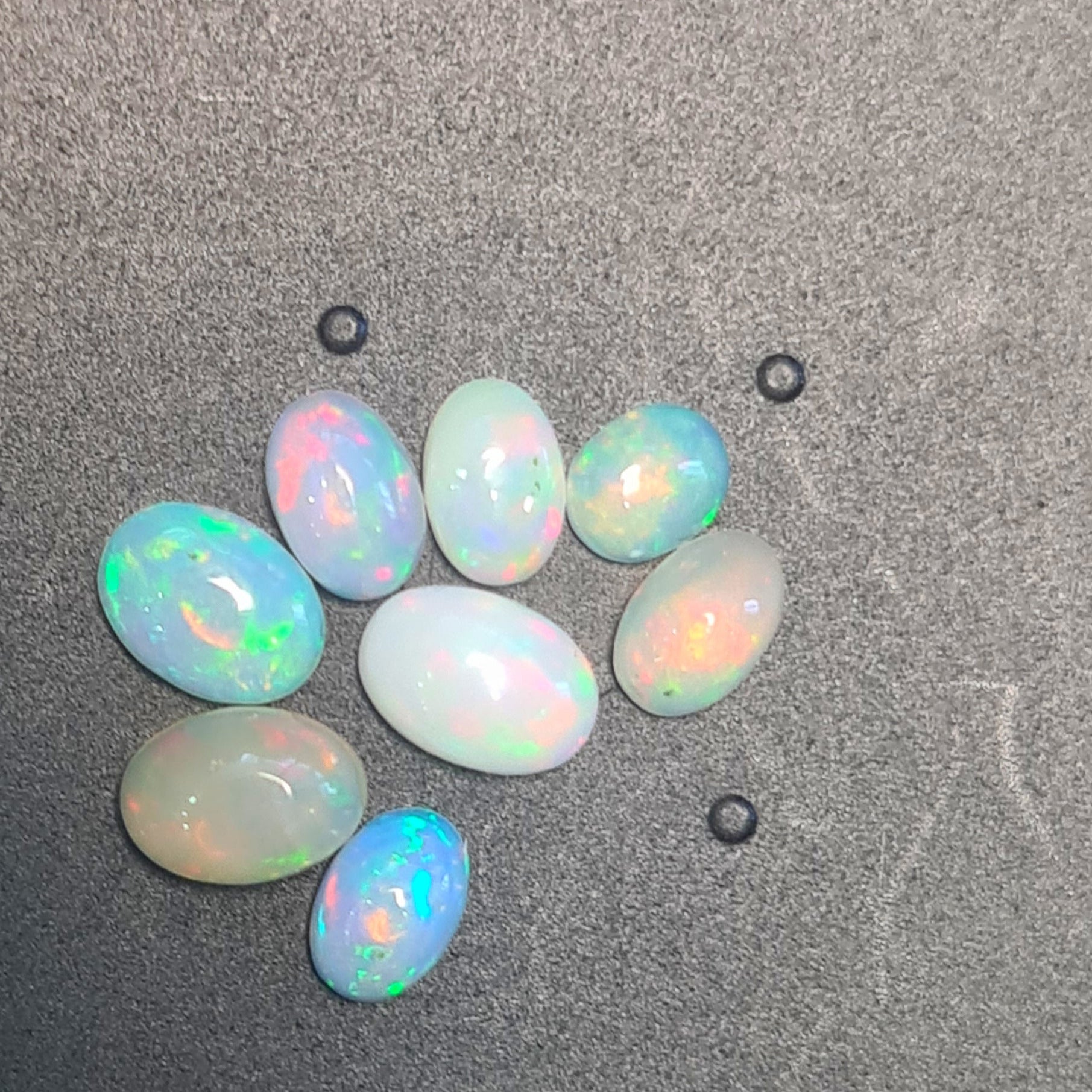 8 Pcs Natural Opal Cabochon Gemstone Shape: Oval| Size:5-7mm - The LabradoriteKing