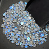 Load image into Gallery viewer, 50 Pcs of Good Quality Rainbow Moonstone Cabochons | 3-10mm - The LabradoriteKing