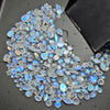 50 Pcs of Good Quality Rainbow Moonstone Cabochons | 3-10mm - The LabradoriteKing