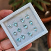 12 Pcs Natural Multi Aquamarine  Faceted Gemstone : Mix Shape| Size: 4-8mm - The LabradoriteKing