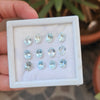 12 Pcs Natural Multi Aquamarine  Faceted Gemstone : Oval | Size:8x6mm - The LabradoriteKing