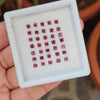 35 Natural Rhodolite Garnet : Square Shape | Size:3mm - The LabradoriteKing