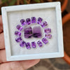 17 Natural  Amethyst :Rectangle Shape | Size:7-12.82mm - The LabradoriteKing