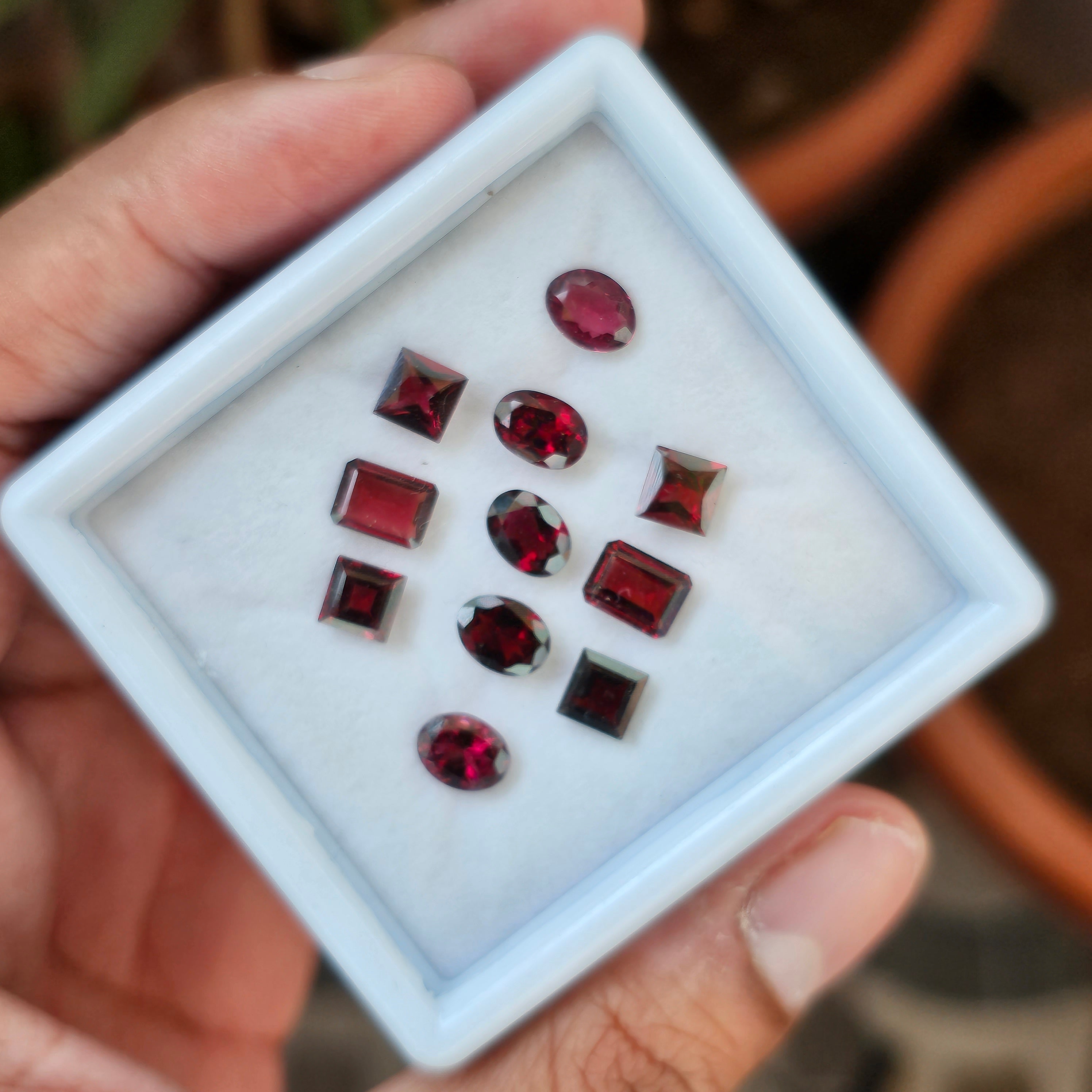 11 Natural  Garnet : Mix Shape | Size:6-8mm - The LabradoriteKing