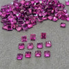 50 Natural Pink Rhodolite Garnet : Square Shape | Size:3mm - The LabradoriteKing