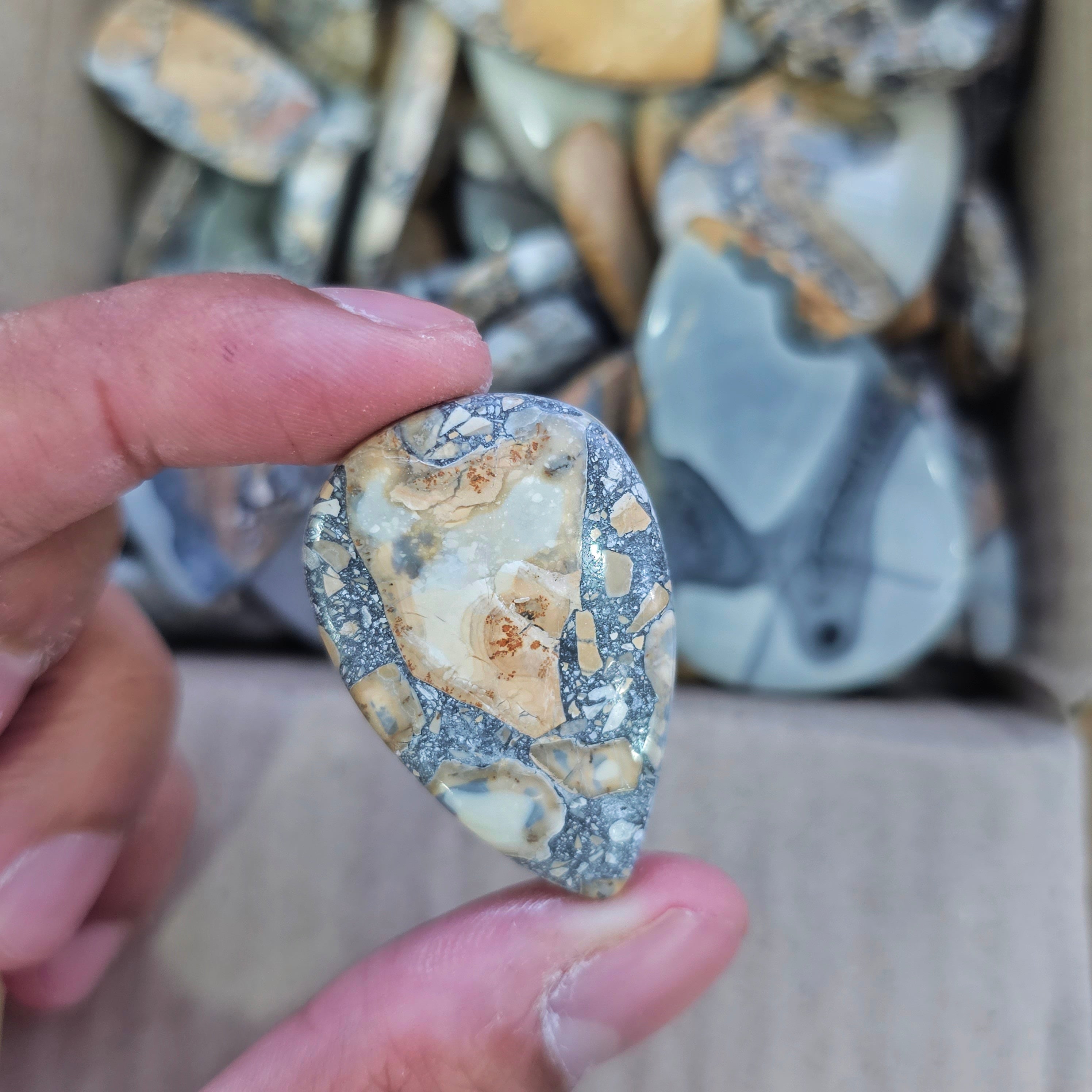 500 Grams of Maligano Jasper | Rare Top Quality | 20-40mm Cabs - The LabradoriteKing