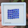 Load image into Gallery viewer, 12 Pcs Natural Sapphire  : Round Shape | Size: 4mm, 5mm , 6mm - The LabradoriteKing