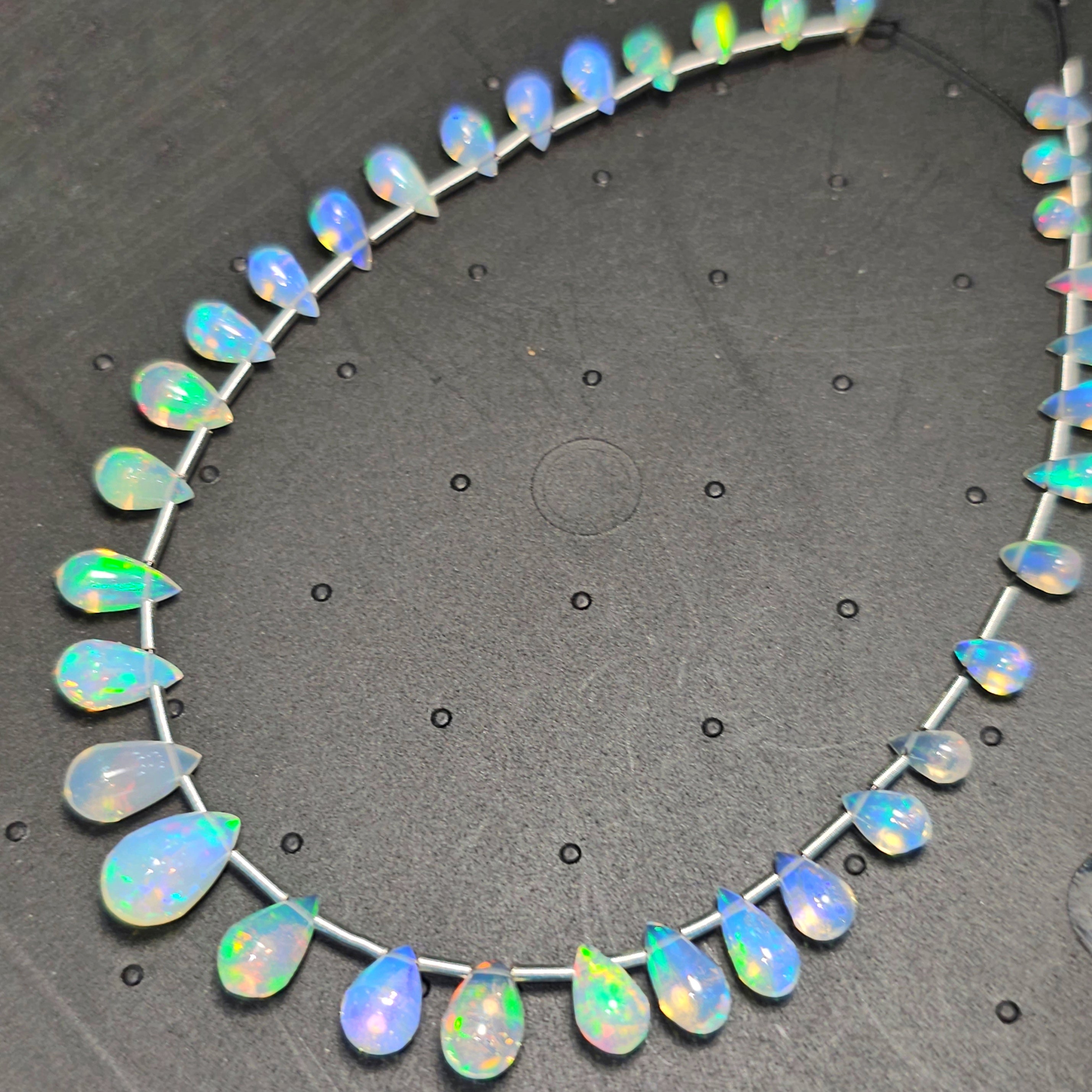 Natural Opal Drop Beads | 8 Inches High Quality | 30 Pcs | 6-9mm - The LabradoriteKing