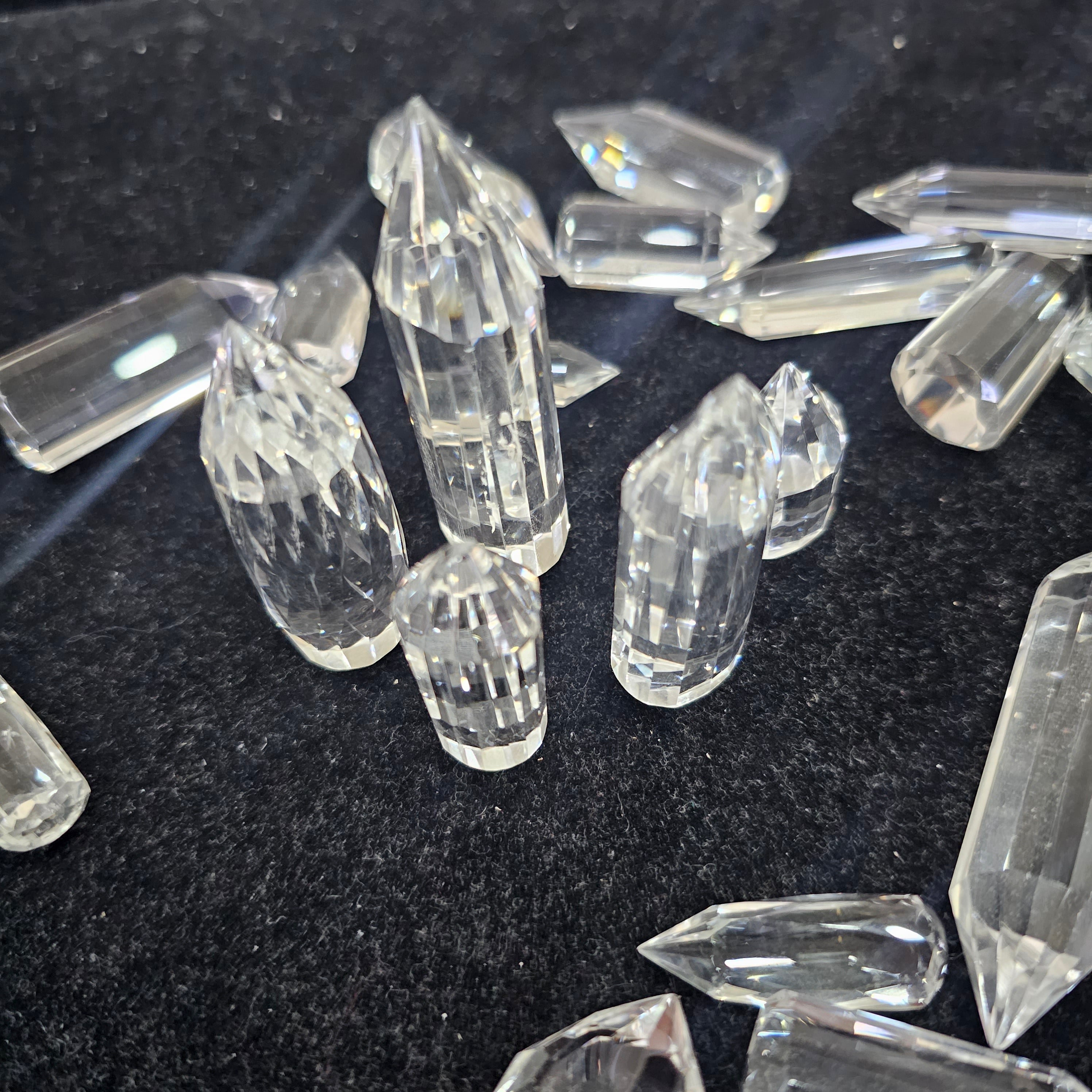 5 Pcs of Clear Quartz Faceted Towers | 1 Inches to 3 Inches | African Origin - The LabradoriteKing