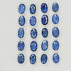 20 Pieces Natural Blue Sapphire Faceted: Shape:Oval | Size:6x4mm - The LabradoriteKing