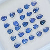 25 Pieces Natural Blue Sapphire Faceted: Shape:Pear | Size:5-6mm - The LabradoriteKing