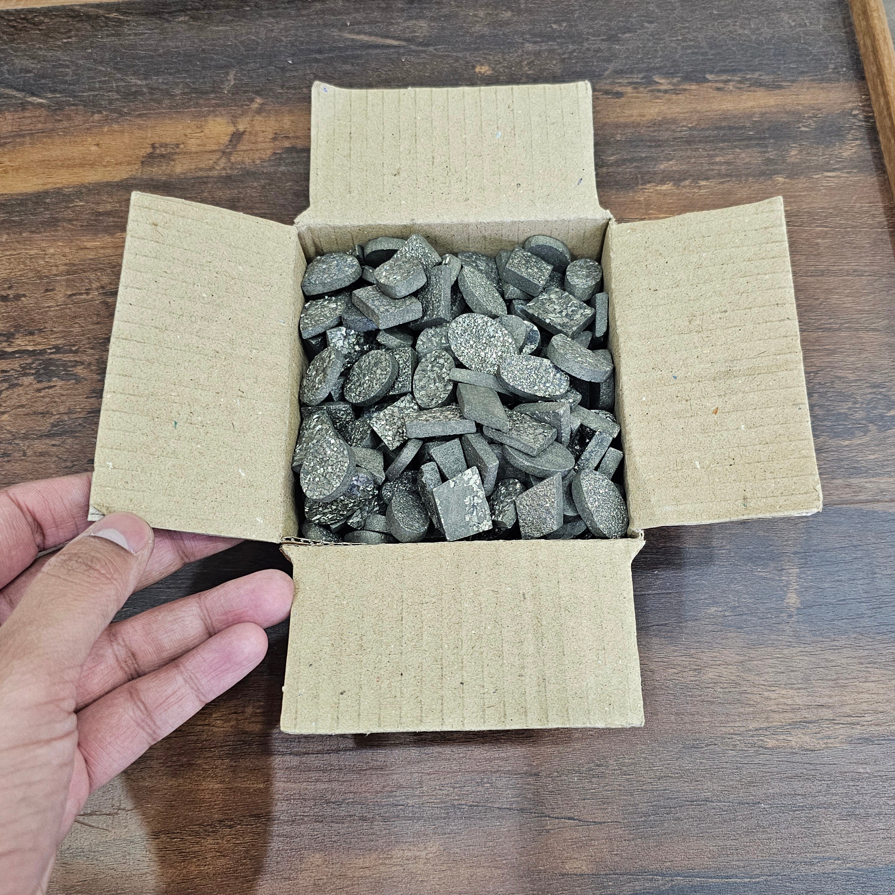 100 Grams Pyrite Gemstones | 15 to 20mm | Approx 20 Pcs - The LabradoriteKing