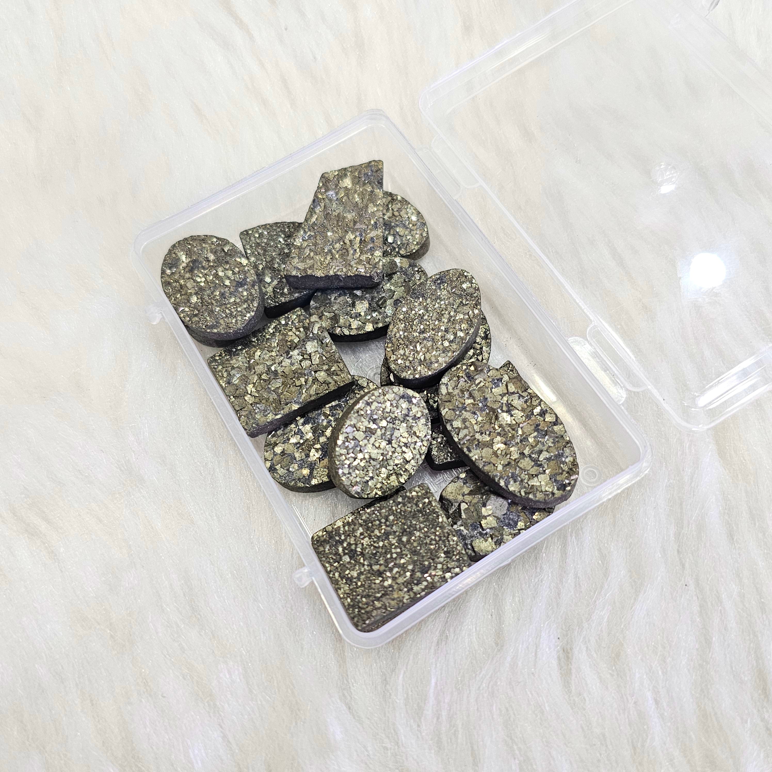 100 Grams Pyrite Gemstones | 15 to 20mm | Approx 20 Pcs - The LabradoriteKing