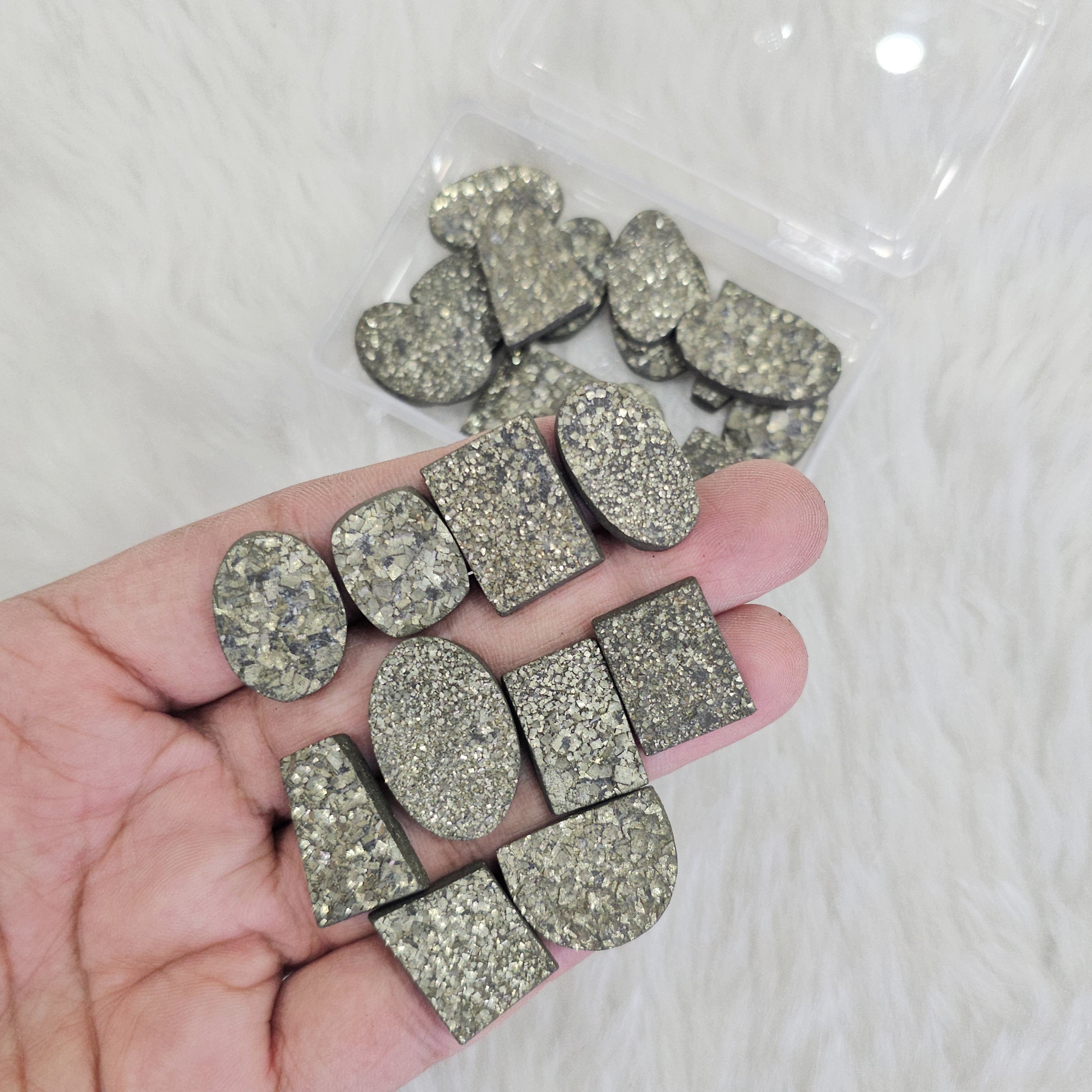 100 Grams Pyrite Gemstones | 15 to 20mm | Approx 20 Pcs - The LabradoriteKing