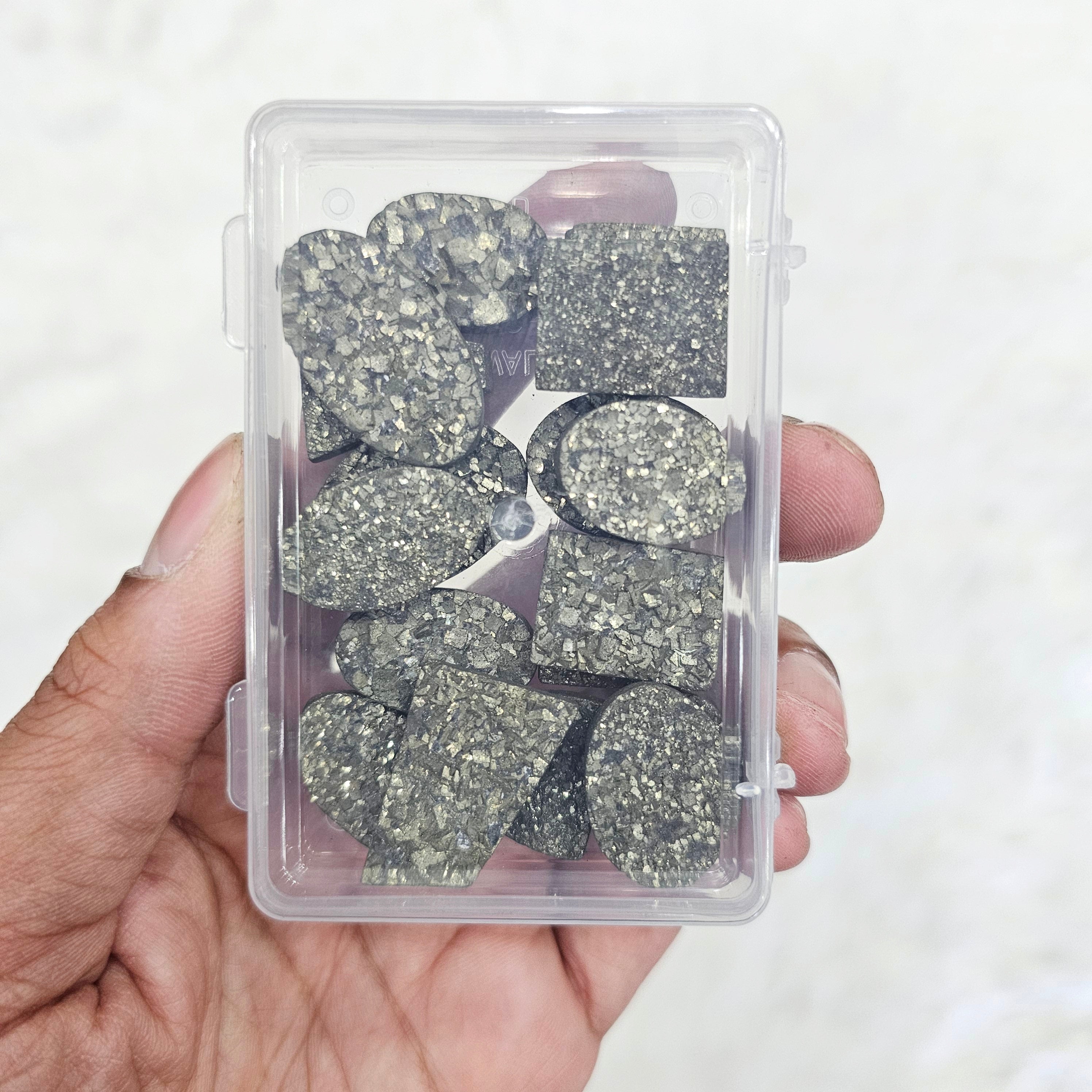 100 Grams Pyrite Gemstones | 15 to 20mm | Approx 20 Pcs - The LabradoriteKing