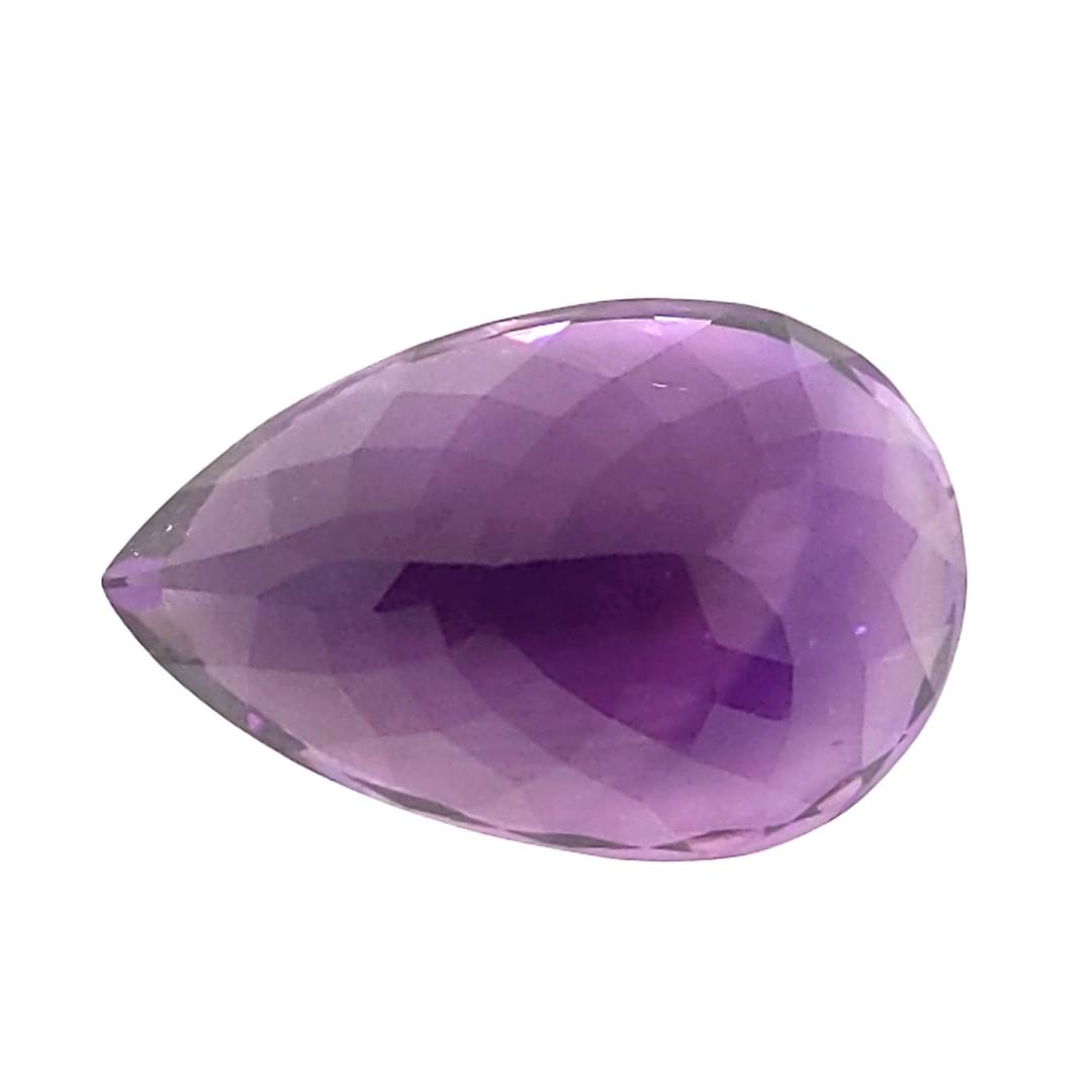 1 Pcs Of Natural Amethyst Faceted |Pear| Size:26x17mm - The LabradoriteKing