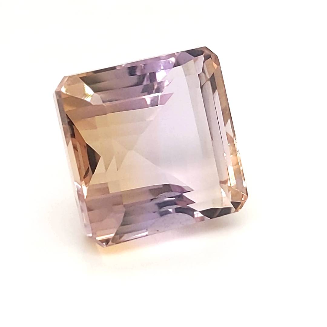 Natural Big Size Ametrine Bolivia Faceted | Square Shape | Size:17mm - The LabradoriteKing