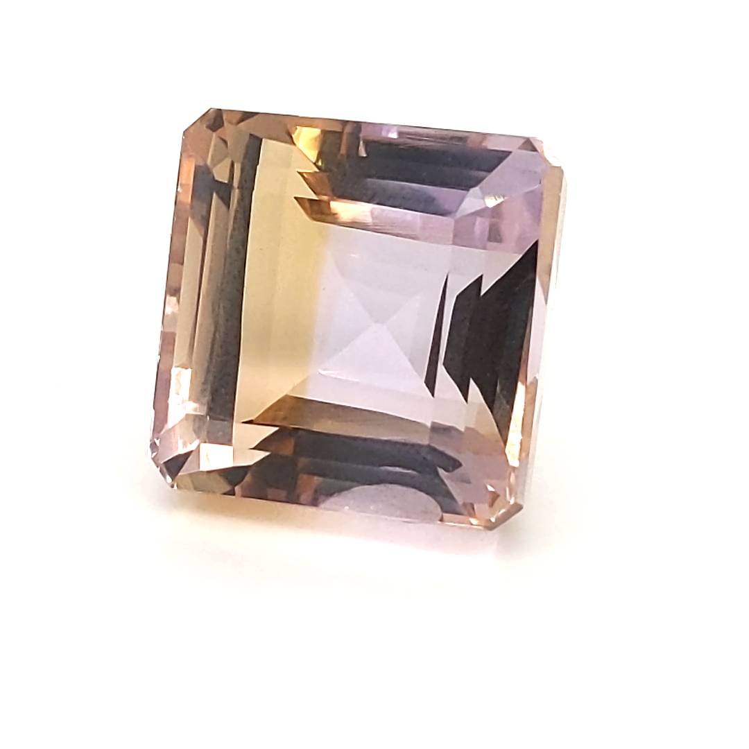 Natural Big Size Ametrine Bolivia Faceted | Square Shape | Size:17mm - The LabradoriteKing