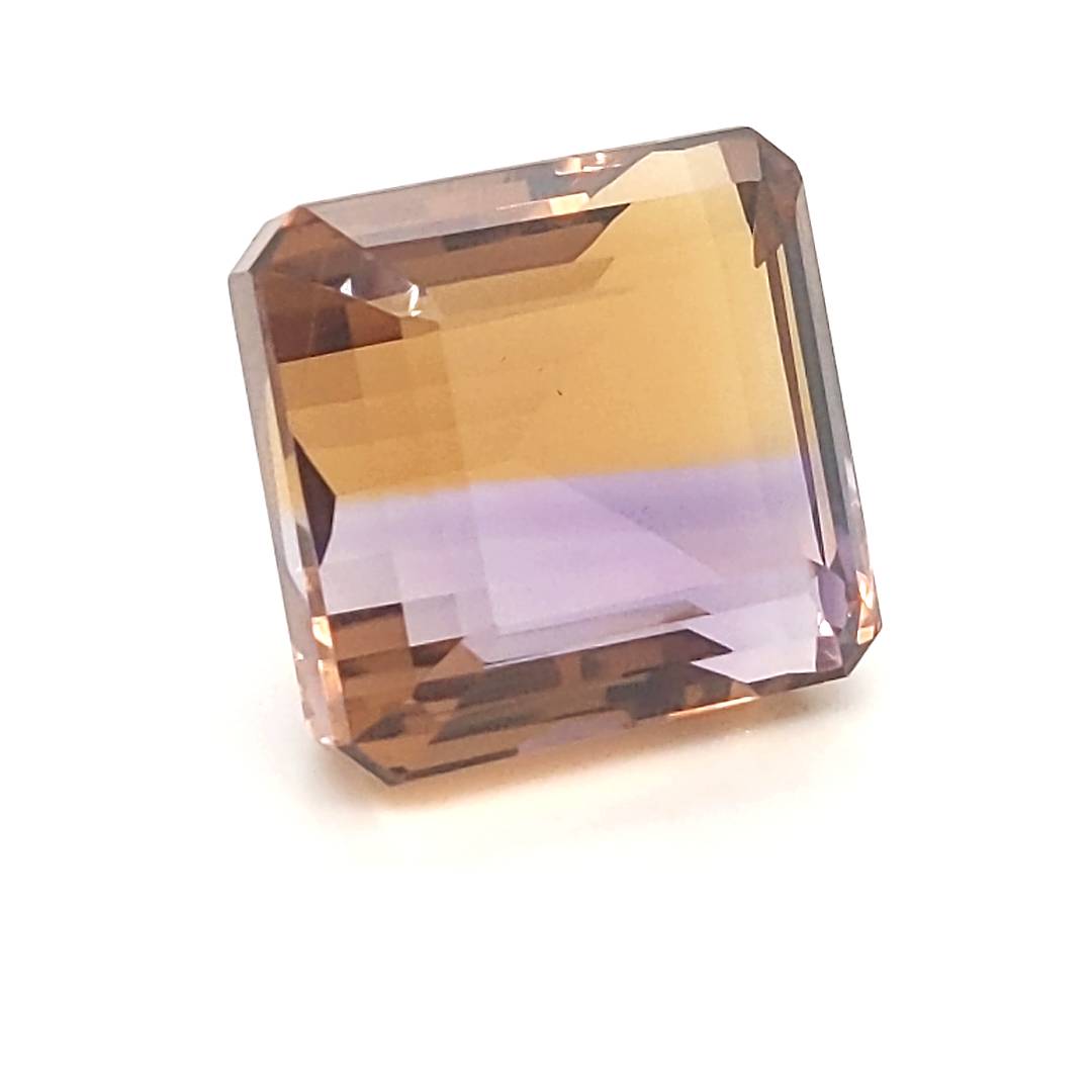 Natural Big Size Ametrine Bolivia Faceted | Rectangle Shape | Size: 22x21mm - The LabradoriteKing