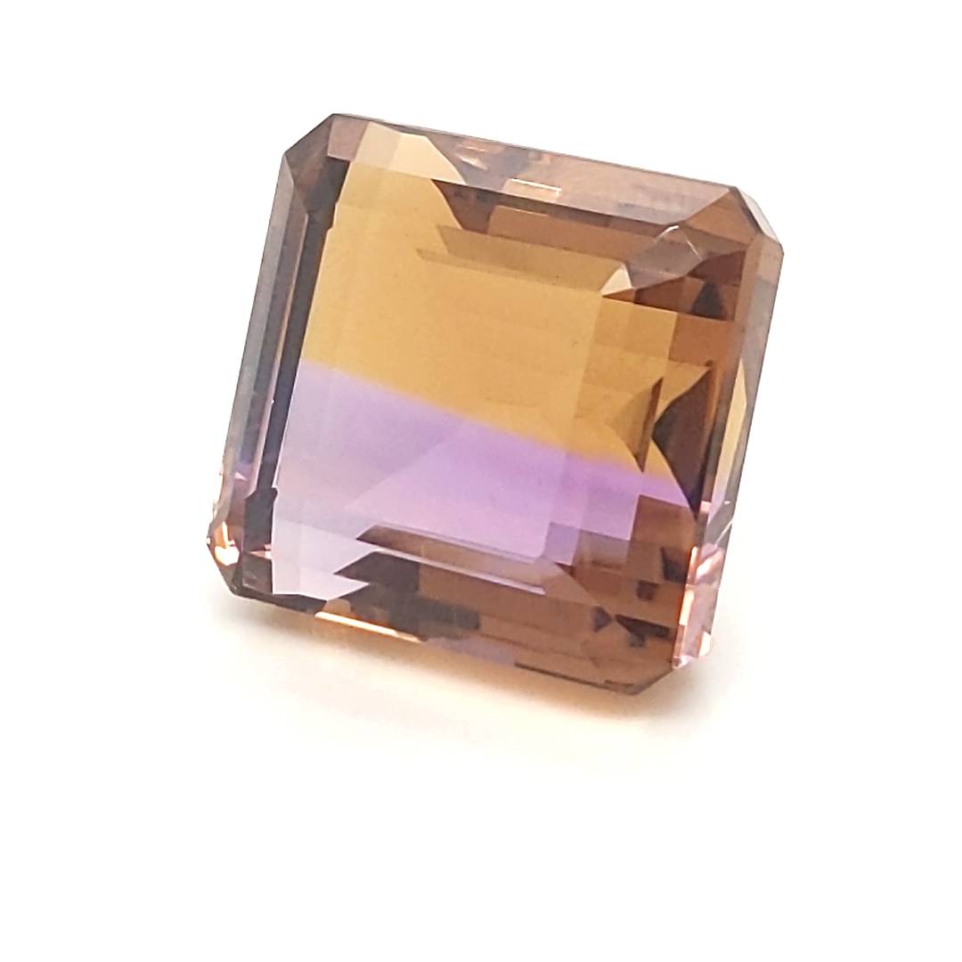 Natural Big Size Ametrine Bolivia Faceted | Rectangle Shape | Size: 22x21mm - The LabradoriteKing