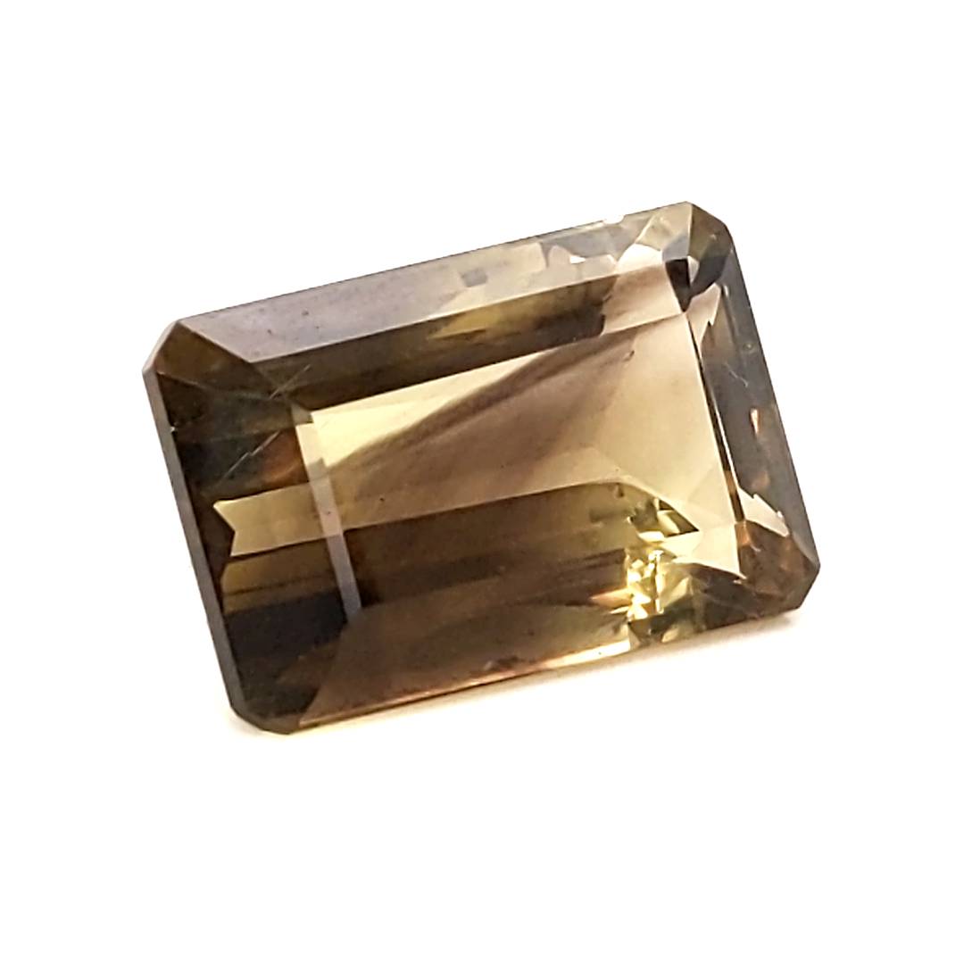 Natural Phantom Quartz Bi Color Faceted | Rectangle | Size: 21x14mm - The LabradoriteKing