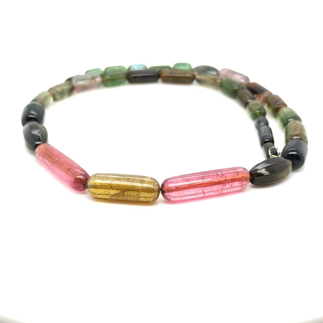 13 Inches Natural Tourmaline Beads | Beads Size:6-21mm - The LabradoriteKing