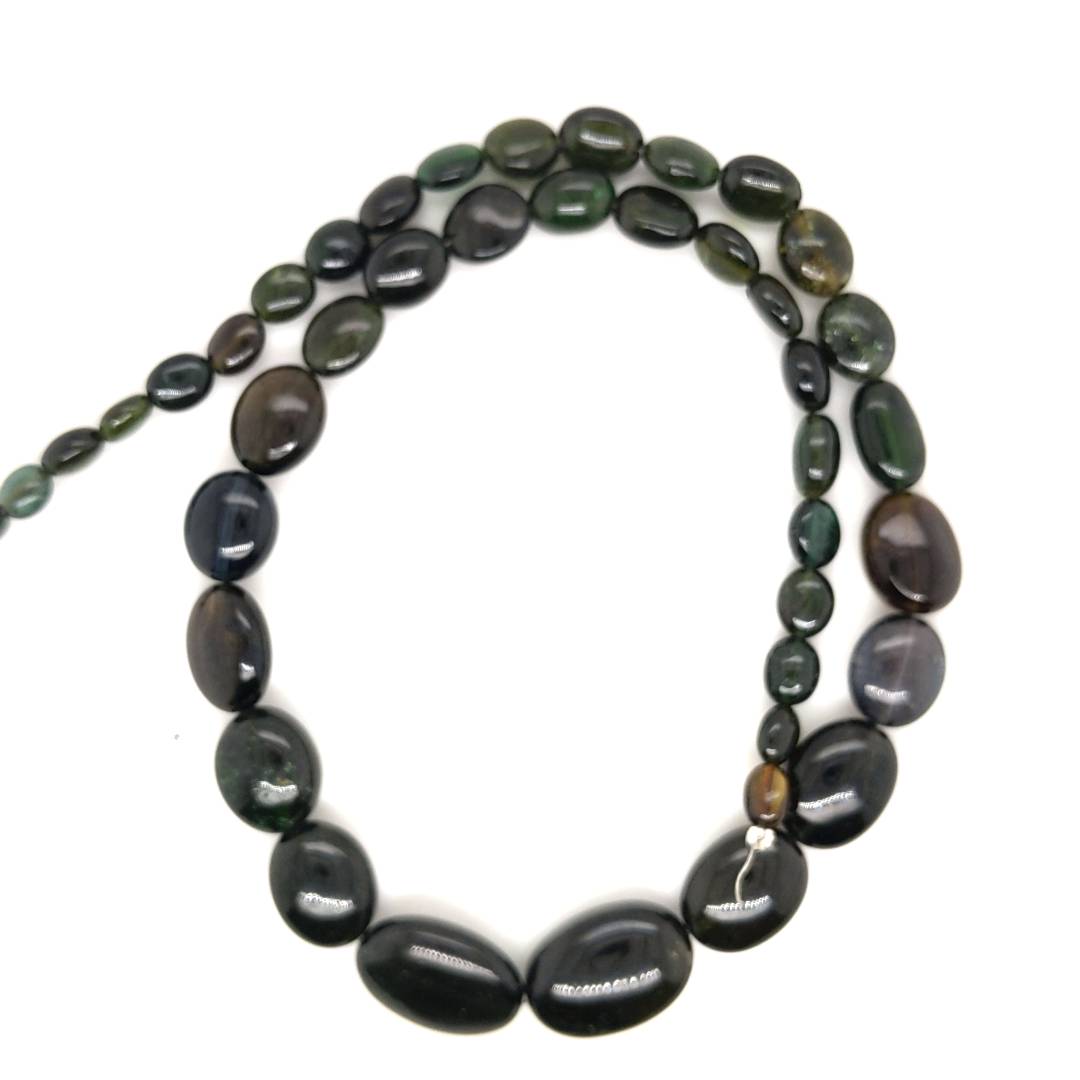 15 Inches Natural Tourmaline Beads | Oval | Beads Size:5-17mm - The LabradoriteKing