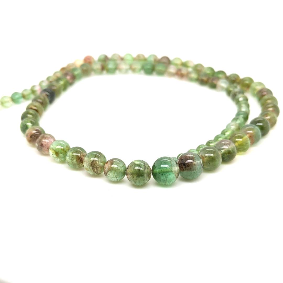 18 Inches Natural Tourmaline Beads | Round | Beads Size:3-7mm - The LabradoriteKing