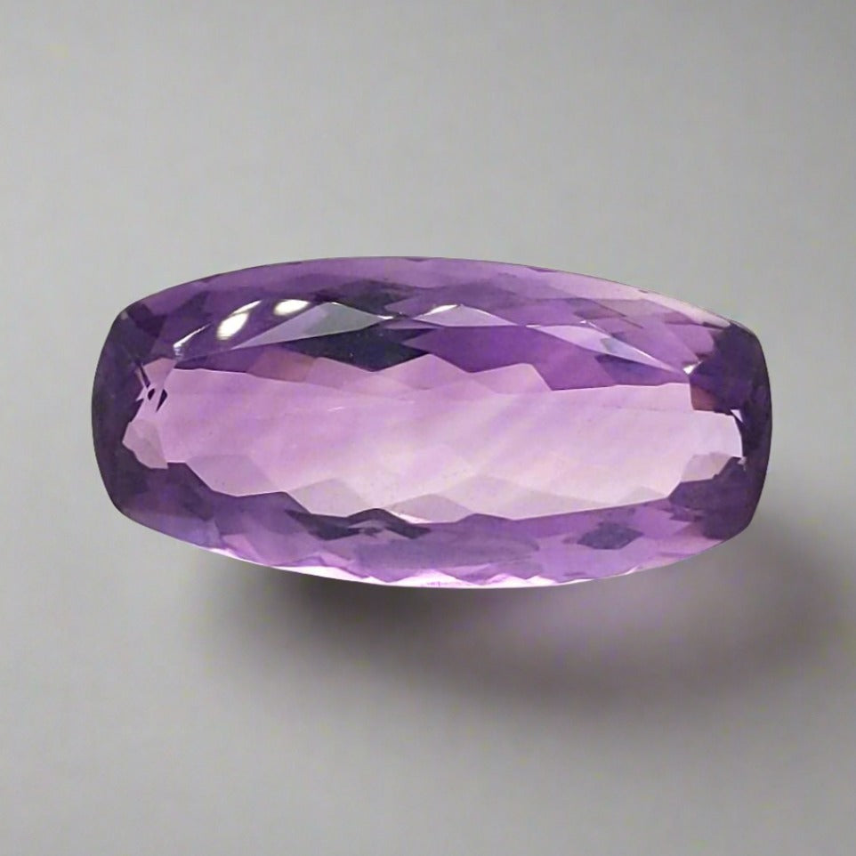 Natural Deep Color Amethyst Faceted | Rectangle | Size: 31x15mm - The LabradoriteKing