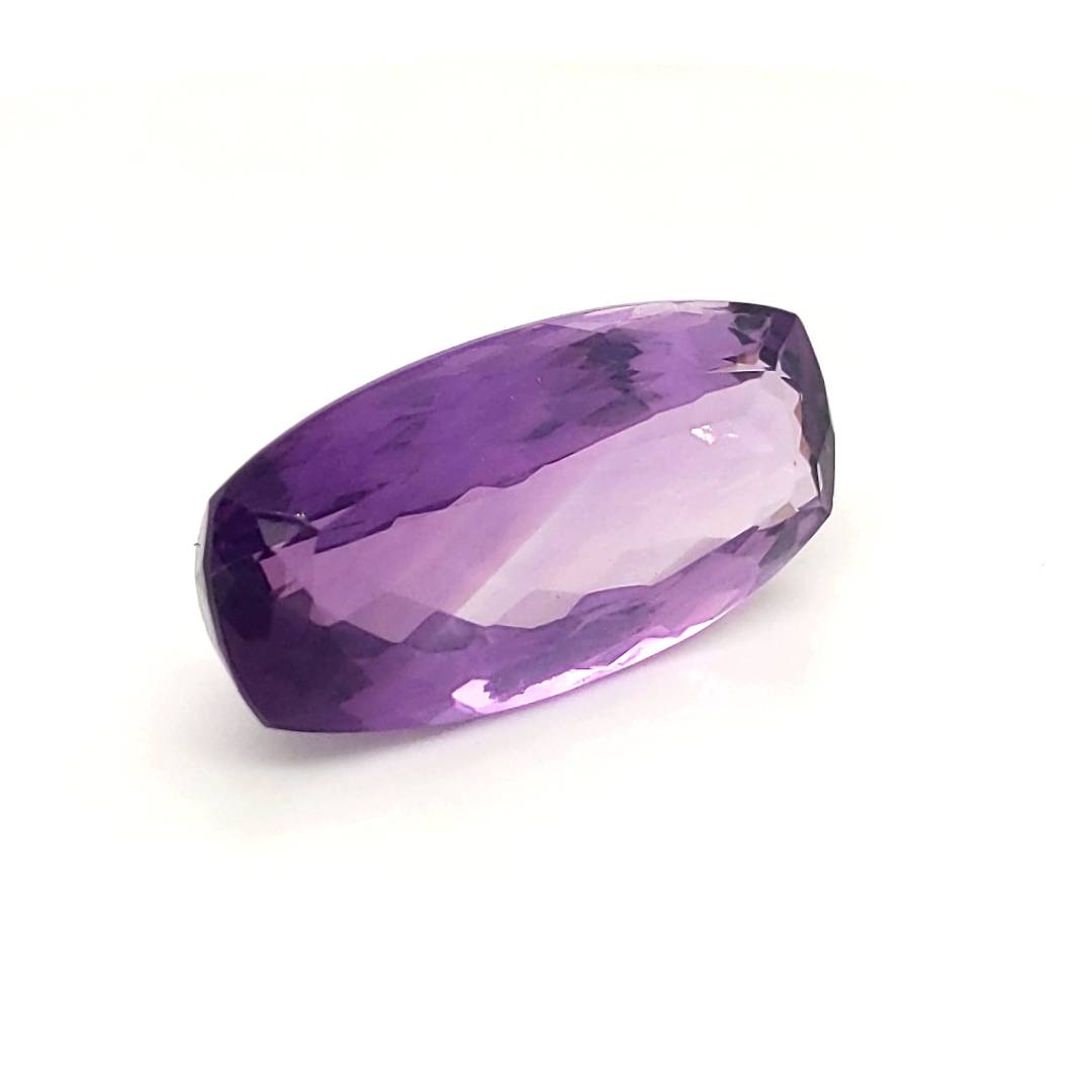 Natural Deep Color Amethyst Faceted | Rectangle | Size: 31x15mm - The LabradoriteKing