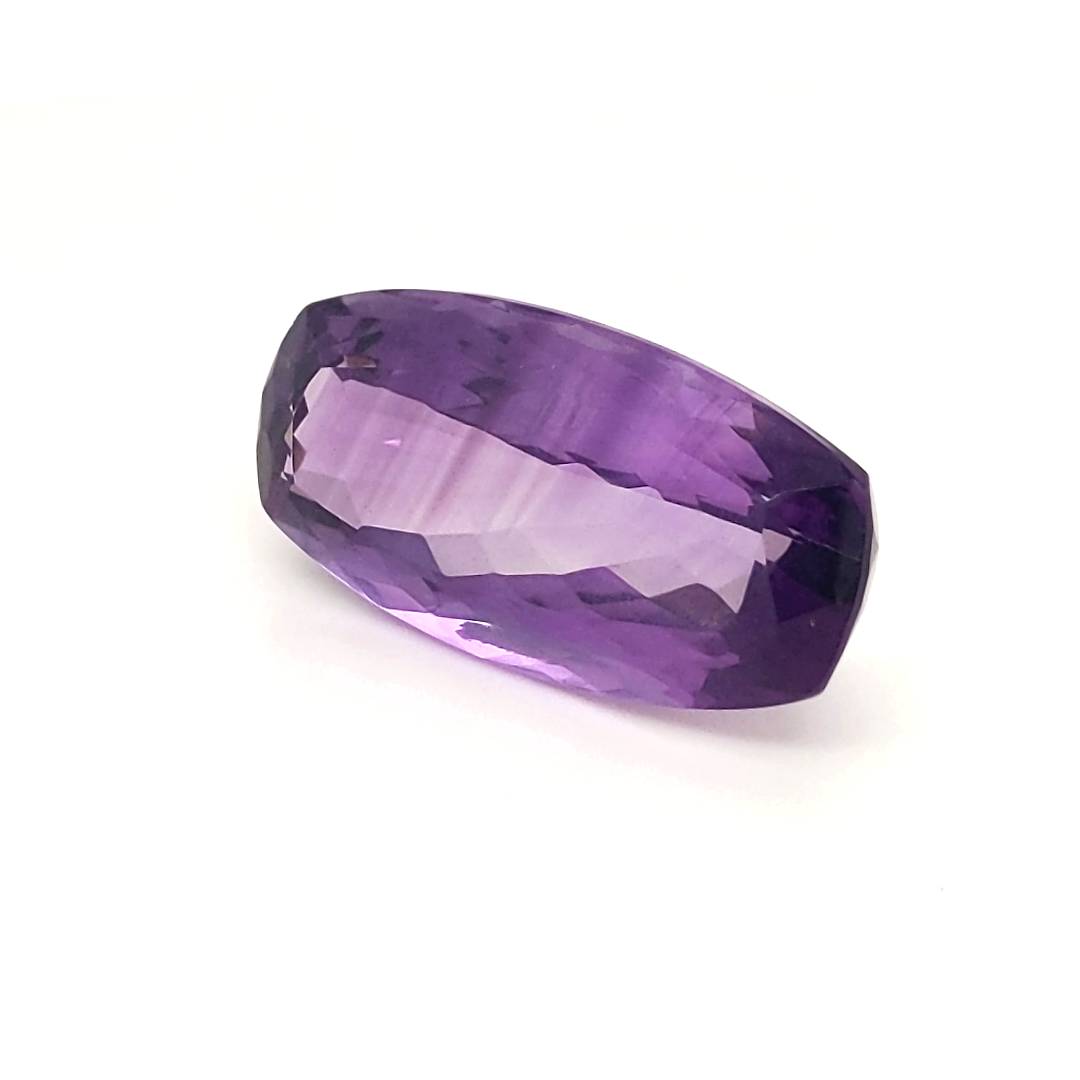 Natural Deep Color Amethyst Faceted | Rectangle | Size: 31x15mm - The LabradoriteKing