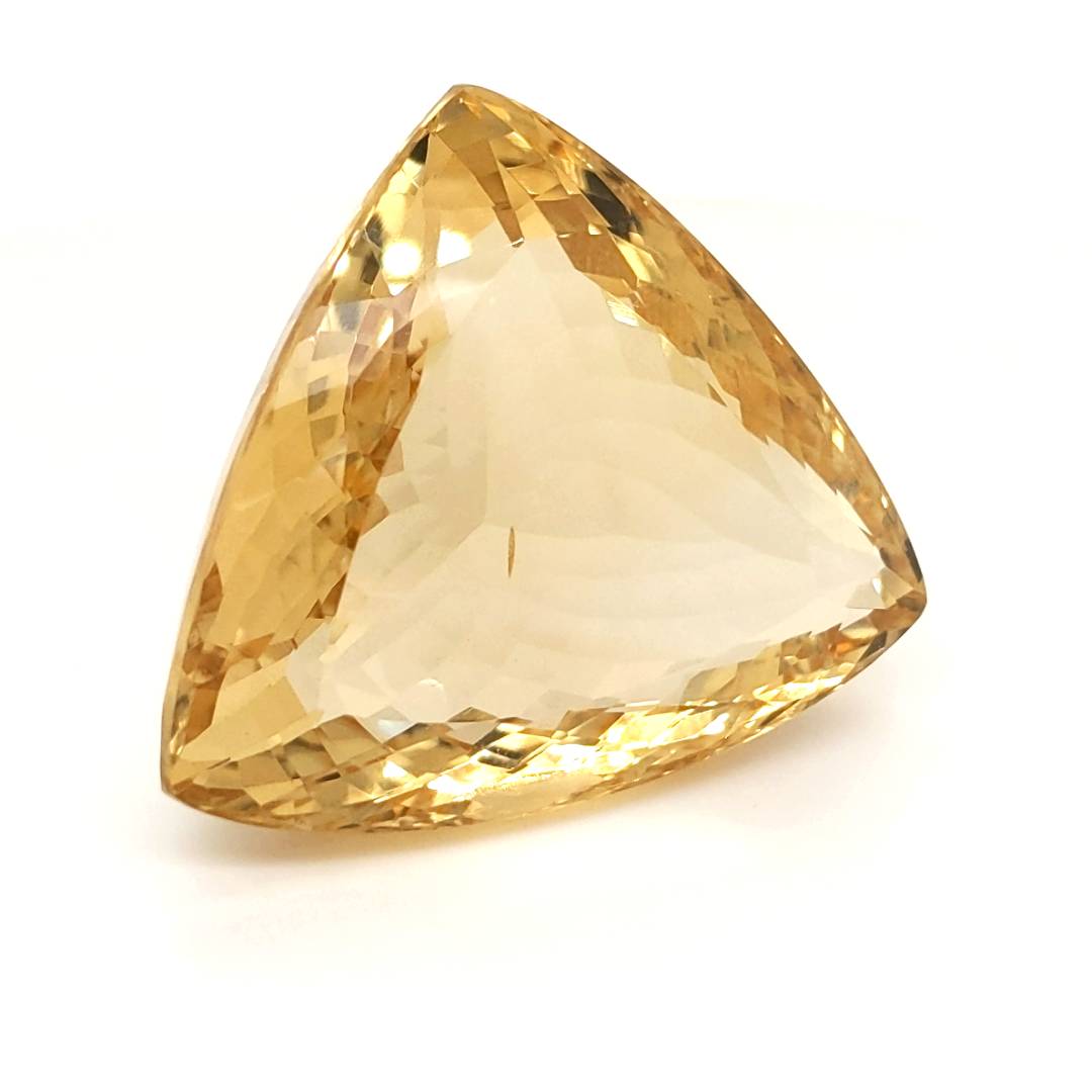 Natural Big Size Citrine Faceted  | Trillion | Size: 36x31mm - The LabradoriteKing