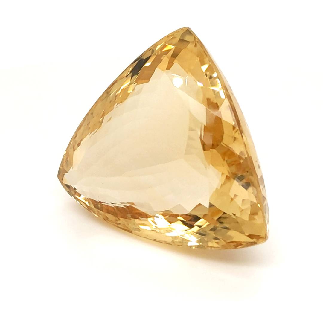 Natural Big Size Citrine Faceted  | Trillion | Size: 36x31mm - The LabradoriteKing