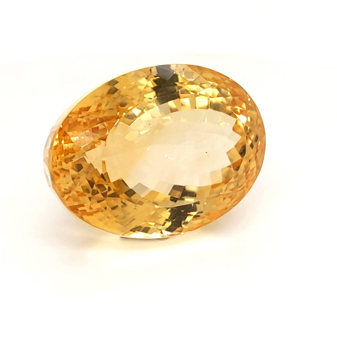 Natural Big Size Citrine Faceted  | Oval | Size: 32x24mmm - The LabradoriteKing