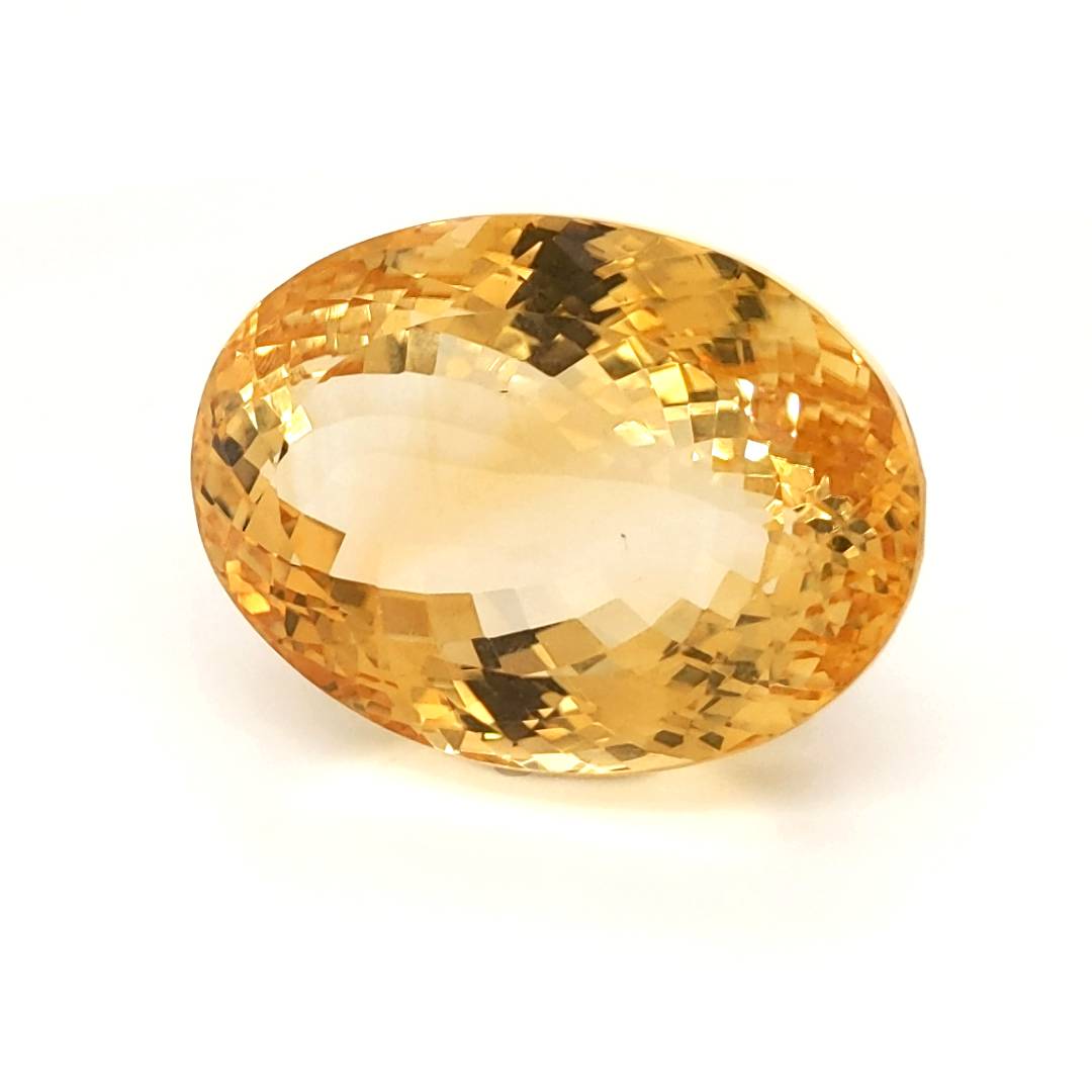 Natural Big Size Citrine Faceted  | Oval | Size: 32x24mmm - The LabradoriteKing