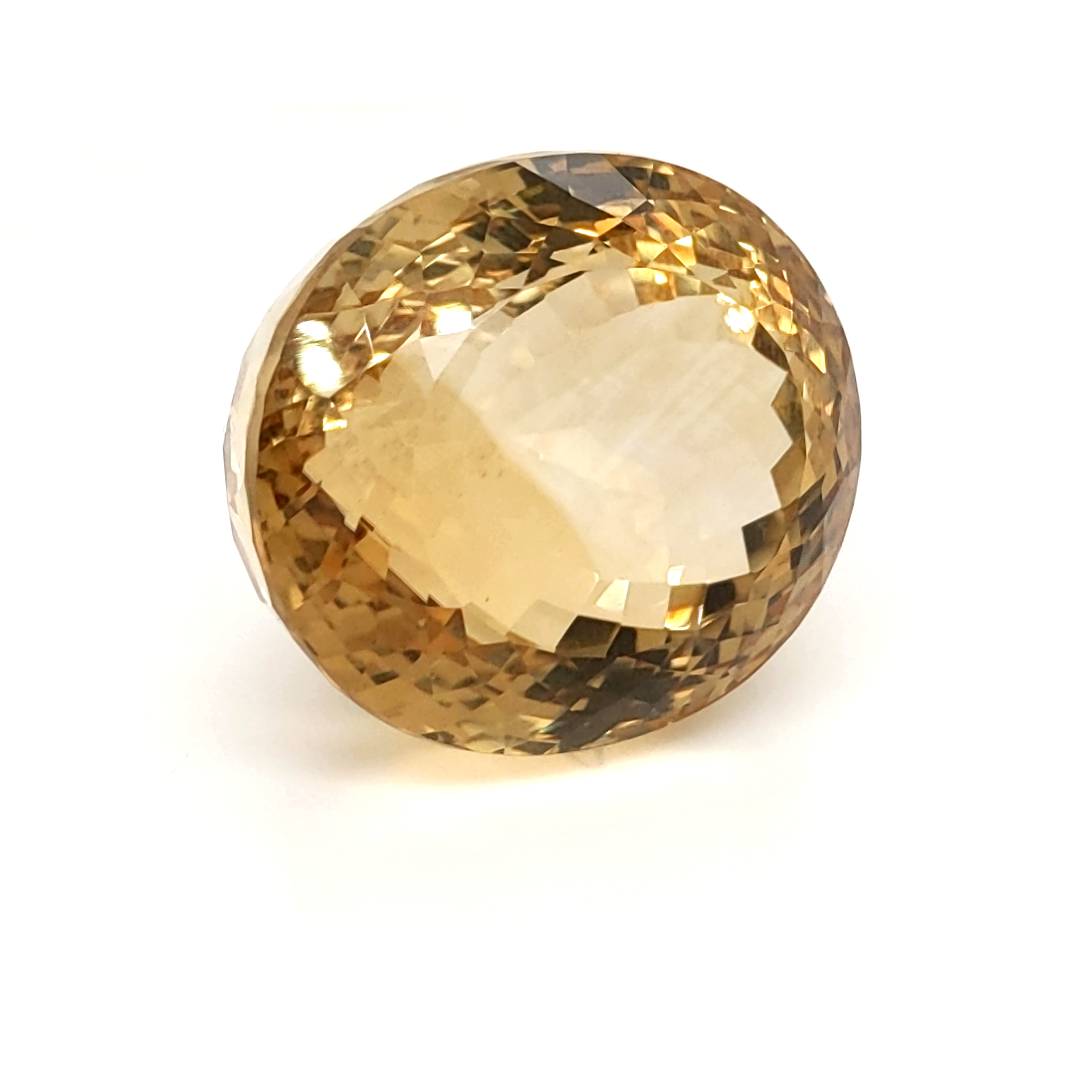 Natural Big Size Citrine Faceted  | Oval | Size: 28x25mm - The LabradoriteKing