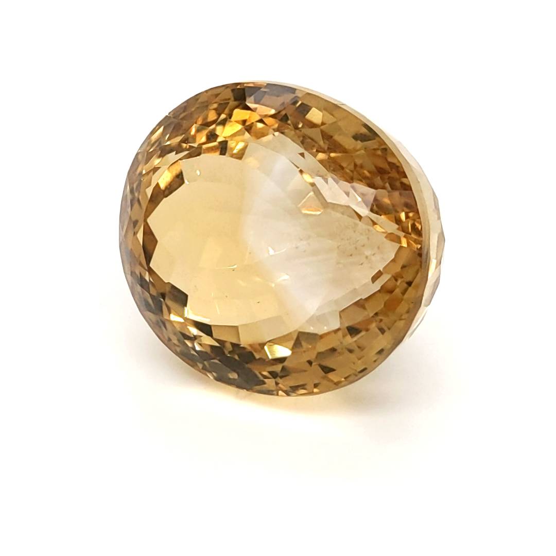 Natural Big Size Citrine Faceted  | Oval | Size: 28x25mm - The LabradoriteKing