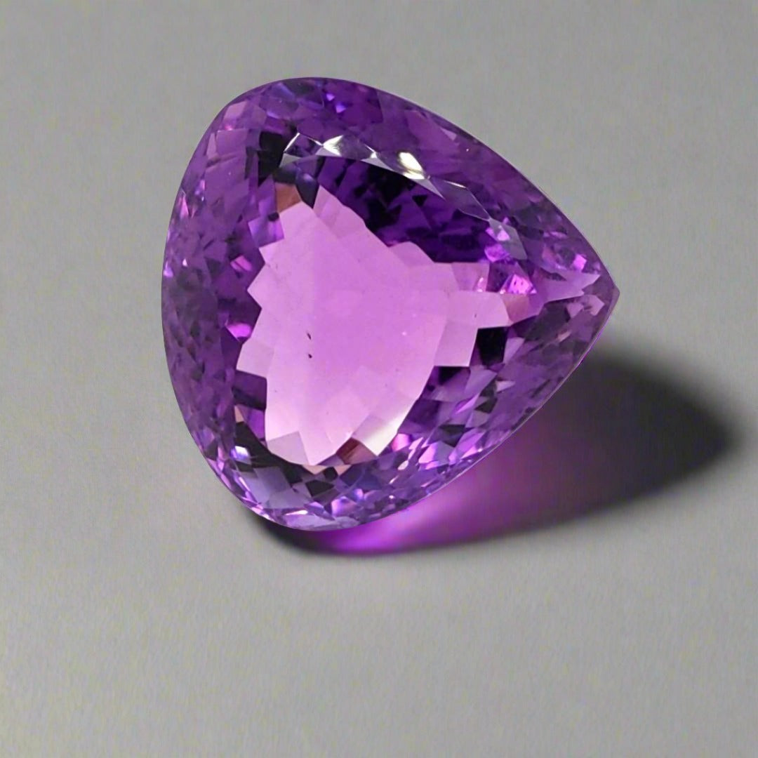 Natural Deep Color Amethyst Faceted | Teardrop | Size: 28mm - The LabradoriteKing